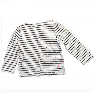 Girls striped polka dot shirt